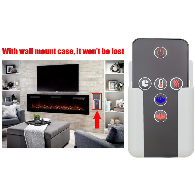 Replacement Remote Control for Napoleon Electric Fireplace W190-0095 NEFL32FH NEFL42FH