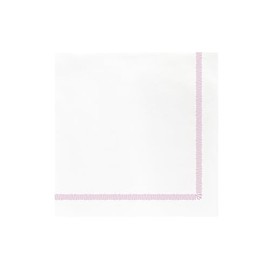 Vietri Papersoft Fringe Pink Dinner Napkins Pack of 20-16" Spunlace Disposable Table Napkin