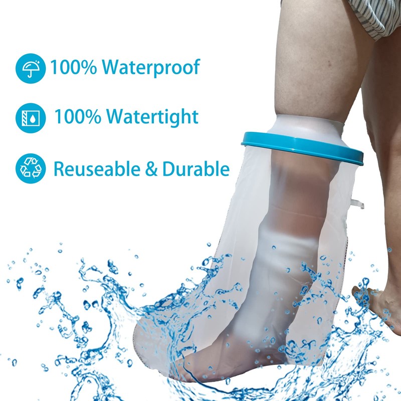 Tideshake - 100% Waterproof Extra Wide Leg Cast Cover for