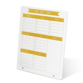 Marribol Weekly Planner Dry Erase Board for Desk,10''x12'',Acrylic Desk Calendar to Do List Planner Board with Stand, for Home Office School