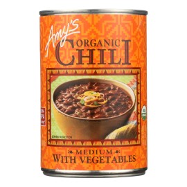 UD_Amy's Organic Medium Cayenne Pepper Chili with Veggies 14.7 oz Case of 12-Spicy and Hot Sliced Pieces