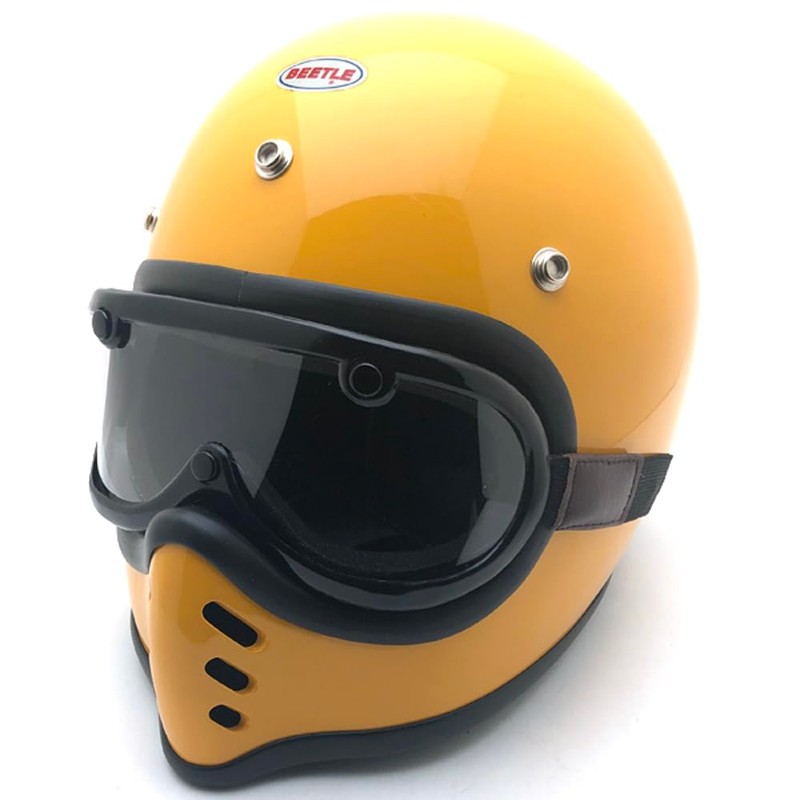 SPEED ADDICT GREASER 60's VINTAGE GOGGLE STANDARD 1 inch BROWN