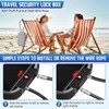 Portable Travel Safe Lock Box 4-Digit Combination Mini Safe Box,