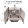 ACE Stainless Steel Wall Mount Splash Guard for Commercial Restaurant