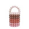 Abvokury YUSHINY Women Beaded Pearl Evening Bucket Handmade Bags with