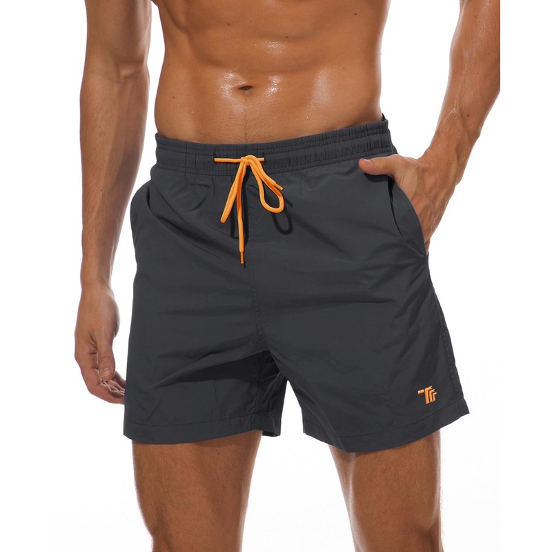 YSENTO Swimwear, Men's Surf Pants, Plain, Amphibious, Ocean Pants, Half