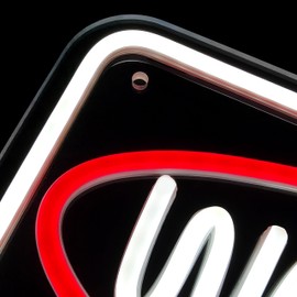 WARNING ITS MY 50TH BIRTHDAY Neon Sign, LED Neon Lights Signs for Wall Decor, Dimmable Light Up Sign for Elder Member Birthday Party, Home Decor