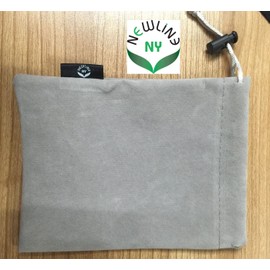 NewlineNY Inflatable TPU Travel Neck Pillow (Dark Grey) with Drawstring Carrying Pouch