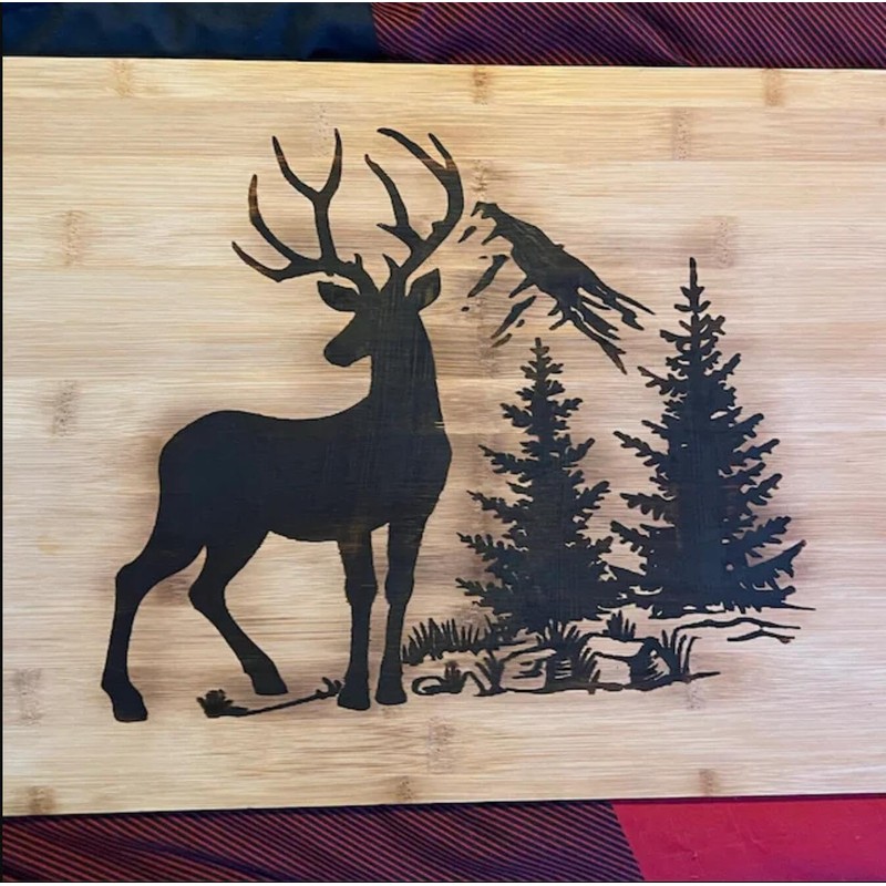 Forest Animal Stencils Bear Deer Stencils for Wood Burning Reusable