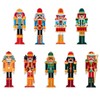 Kirako 9 Pcs Christmas Nutcracker Iron on Patches Colorful Soldier