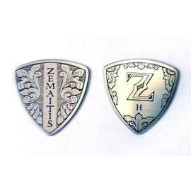 Zemaitis ZP06 TR/H Heavy Triangle Guitar Picks, Set of 20, 0.04 inch (1.0 mm) Thickness