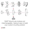 RAM Mounts Composite Round Plate with Ball RAP-B-202U with B