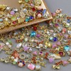 50pcs 3D Gold Nail Charms for Acrylic Nails Mix Styles