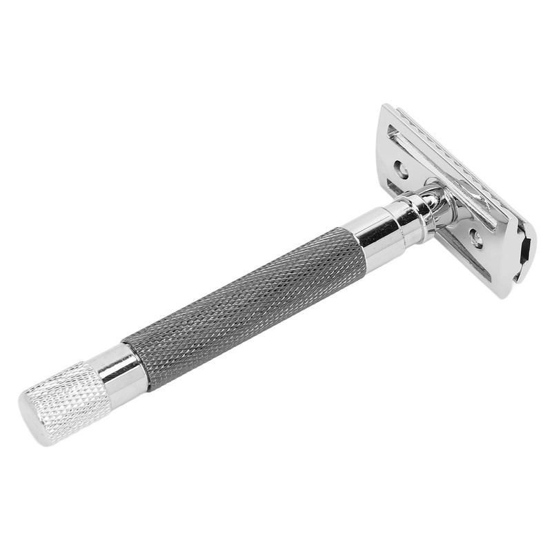 Double Edge Safety Razor Long Handle Manual Zinc Alloy Safety