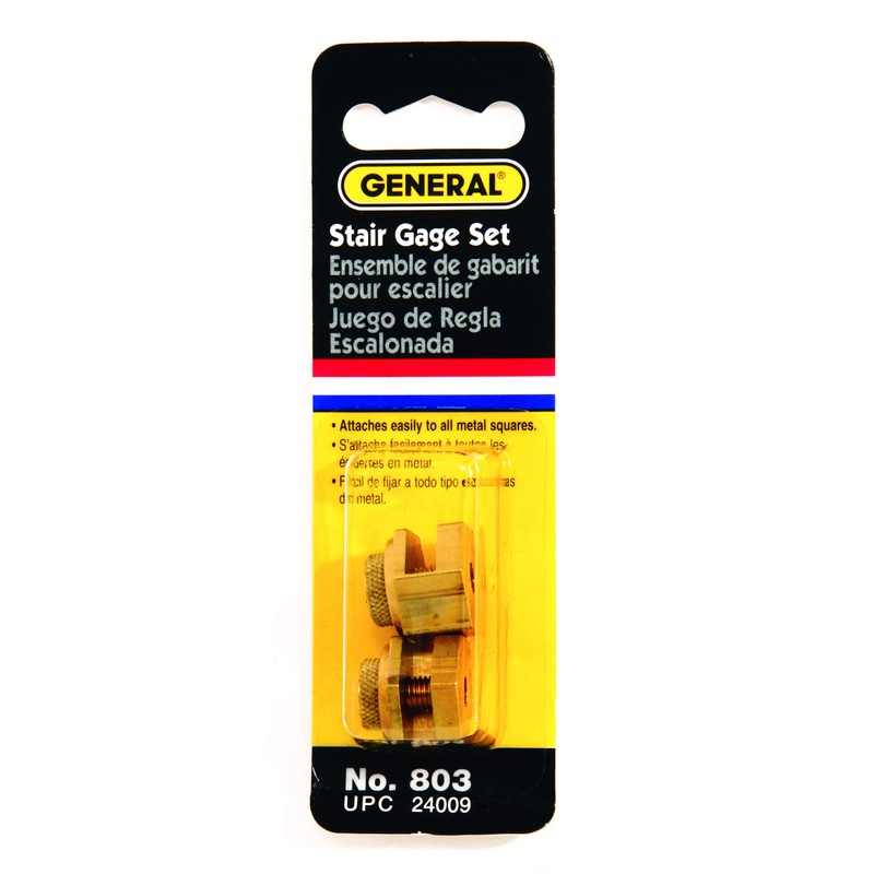 General Tools Brass Stair Gauge Set #803, 2-Piece