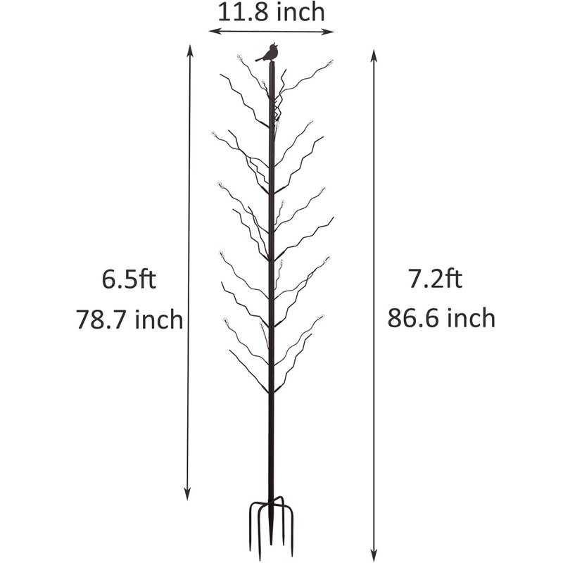 HUAGHEE 7.2FT Tall Wine Bottle Trees Stand for Garden Decorative,