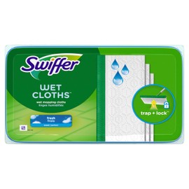 P&G Swiffer Sweeper Wet Mopping Pad Refill, Open-Window Fresh Scent, 24 Count (Pack of 6)