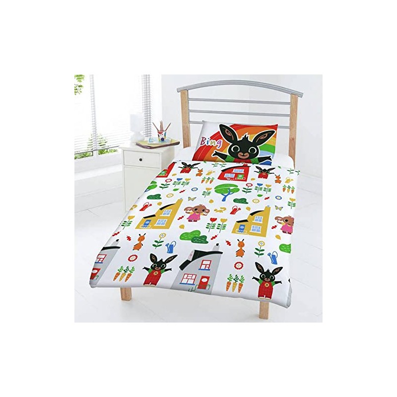 Bing Bunny Duvet Cover Set - 100% Cotton Bedding Duvet