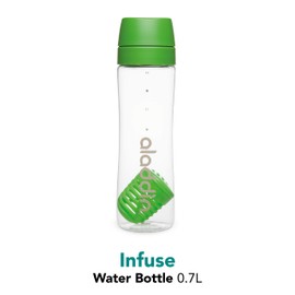 Aladdin Infuse Water Bottle, Green, 0.7 Litre