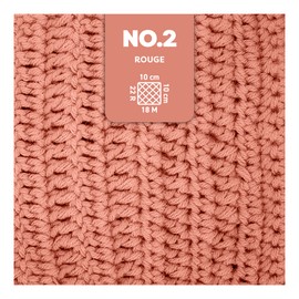 myboshi No. 2 with Label, Cotton for Crochet, Baby Wool, Vegan Wool for Knitting, Wool Washable at 60 Degrees, for Baby and Amigurumi, 50 g, Ll 100 m Pink (Rouge) 8 Balls