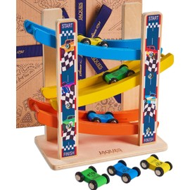 Jaques of London Wooden Racing Car Park | Car Ramp Toy | Wooden Toys | Car Garage Toys for Boys | Toddler Toys | Toys for 2 Year Old Boy | Since 1795