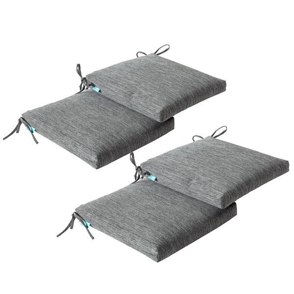 QILLOWAY Outdoor Indoor Chair Pads,Seat Cushions, Square Foam Dining Chair