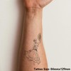 'Flamenco Dancer' Temporary Tattoo - Water Resistant, Skin-Safe, Non-Toxic Transfer