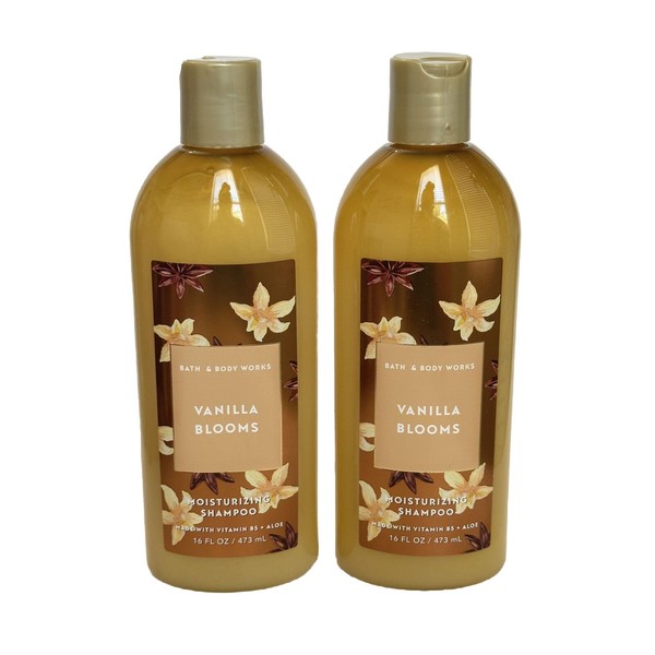 2 Vanilla Blooms Moisturizing Shampoo bath body Made with Vitamin