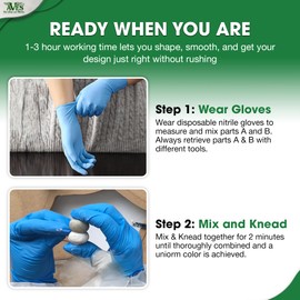 Aves Apoxie Sculpt - Modeling Compound 2 Part (A & B) - 1/10 Pound, Sculpt for Sculpting, Modeling, Filling, Repairing, Simple to Use and Durable Sculpt – White/Stone White