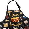 G2TUP Lasagna Kitchen Apron Lasagna Cooking Apron Lasagna Themed Gifts