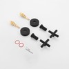 Decaura Shower Mixer Taps 1/4 Turn Twin Tap Cross Handles