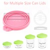 Giozoc 4 Pack Pet Food Can Cover Silicone Can Lids
