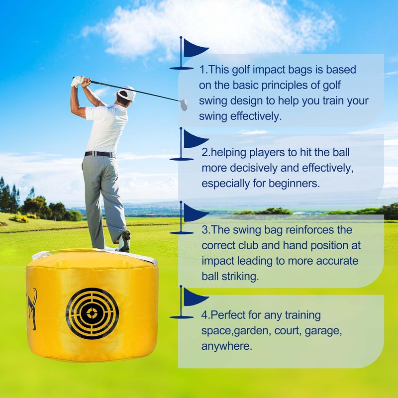 Hairchens Golf Impact Bag Golf Hitting Bag Hitting Bag Golf