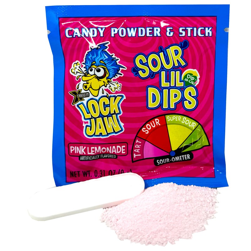 Lockjaw Sour Lil Dips Dip Candy Bulk Dipping Sticks with