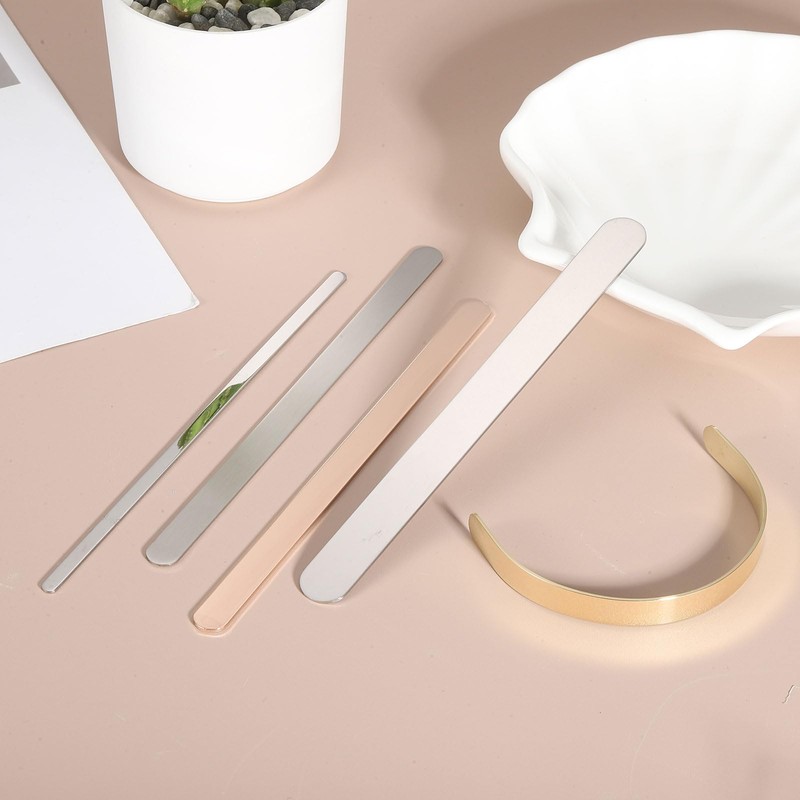 sourcing map 12Pcs Bracelet Blanks, 5/8 x 6inch Bangle Blanks