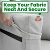 (16 FT x 3/4 Inch) Strips with Adhesive for Fabric,