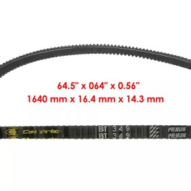 Caltric Belt for John Deere 325 335 345 355D M143019 M118684 M144677 63-1/4 X 1/2