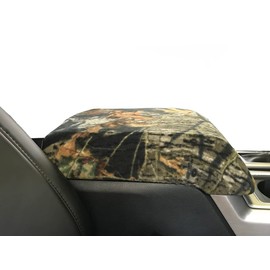 Car Console Covers Plus Made in USA Designed to fit Ford F150 F250 2014-2024 Select Bucket Seat Models Fleece Auto Armrest Center Console Cover Protector Mossy