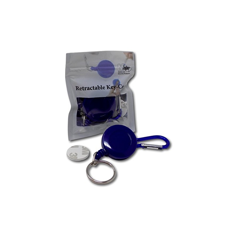 EPOSGEAR Retractable Reel Recoil Pull Key Ring Chain Cord Carabiner