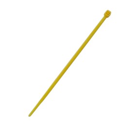 100pk 4 inch Cable tie (18lb) - UL94 V-2 Nylon 66 - Yellow