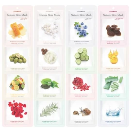 Food Aholic (20 Sheets) Food A Holic Nature Skin Mask Pack 16 Types (Select) / (20매)푸드어홀릭 네이처스킨 마스크팩 16종 택