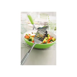 Fackelmann Elementale 670434 Kitchen Palette, Stainless Steel Slots, Pipe Handle, 33.5 cm, 1 Piece. Fish Palette, Alloy Steel, Silver