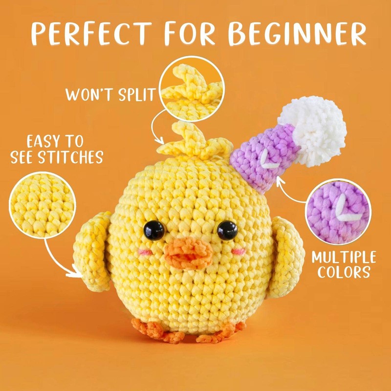 3 Pack Beginners Crochet Yarn, Black Yellow Red Yarn for