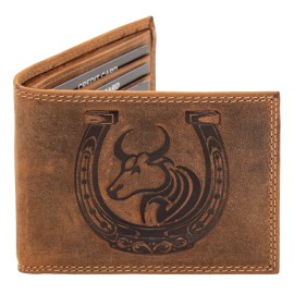 VIP Wallet Bull Men Western Wallets Bifold Style Cartera de Hombre Toro