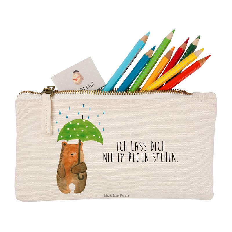 Mr. & Mrs. Panda Cosmetic Bag, Pencil Case, Small Bear