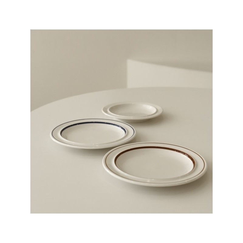 Syracuse Maple Line Plate 17cm Blue 1p / 시라쿠스 메이플라인