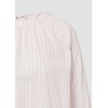 s.Oliver Striped Blouse with Ruffle and Bow, Pale Pink