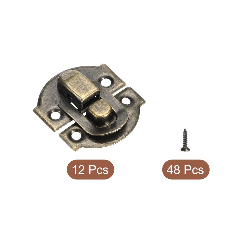 sourcing map 12 Pcs Hasp Clasp Latch Lock, 29 x