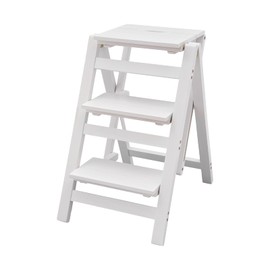 3 Step Ladder, Folding Step Stool w/Wide Antislip Pedal, 220.46lbs Load-Bearing Capacity, Convenient Handgrip, Lightweight, Portable Step Stool