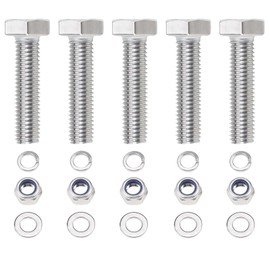 5pcs Multi-Purpose Stainless Steel Hexagon Bolts - Practical Are Stainless Steel Hexagon Head Nuts And Bolts Combination, Suitable For Machinery, Furniture, Automobiles, Bicycles, 3d Printing, Ships